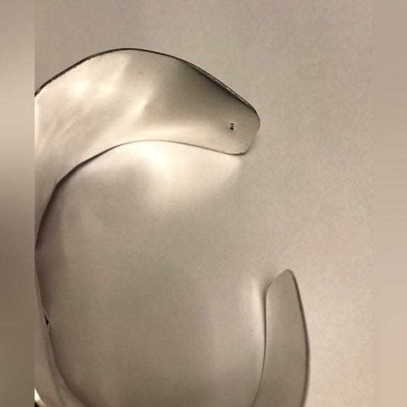 Mystic Topaz Stamped 925 Sterling Silver Cuff Bracelet - Picture 4 of 4